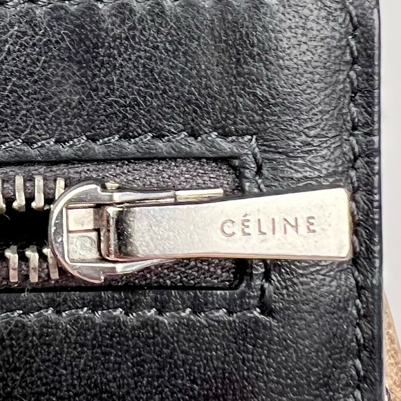 CELINE Strap Wallet Leather Long Bifold Wallet - Picture 7 of 9